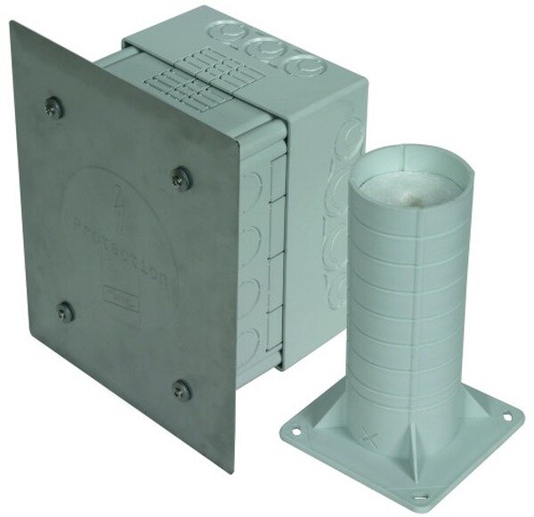 DEHN Trennstellenkasten f&uuml;r WDV-Systeme 185x145x90mm K-grau