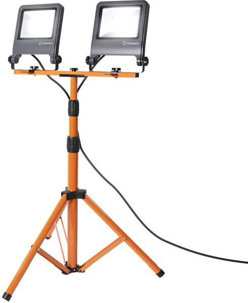 LEDVANCE LED-Baustellenstrahler LB24 WORK 2x50W 4000K 3POD 9000lm schwarz
