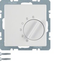 BERKER Raumtemperaturregler 20266089 polarweiss samt