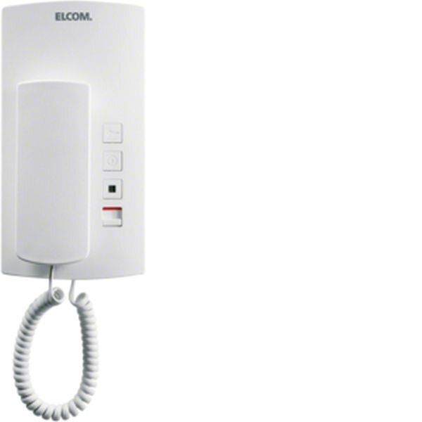 HAGER ELCOM Audio-Haustelefon HAT-402 weiss f&uuml;r 1+n Anlagen