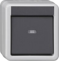 GIRA Taster 515130 KNX/EIB 1fach BA WG AP 1 LED gr