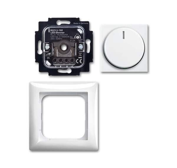 BUSCH-JAEGER LED-Dimmer-Set 6523 UJ-914-102 balance SI alpinwei&szlig;