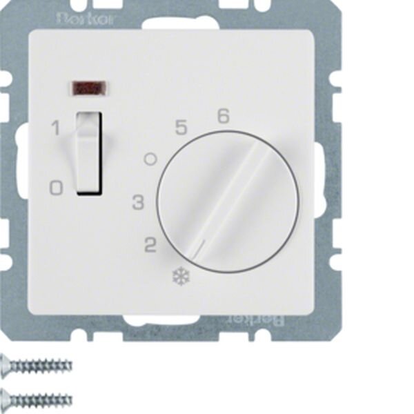 BERKER Raumtemperaturregler 20306089 polarweiss samt