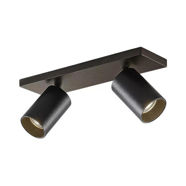 BRUMBERG Deckenleuchte LB24 TAGES max.8W 2xGU10 recht. Baldachin sw