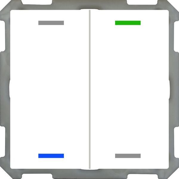 MDT Taster KNX Light 63 2fach RGBW wei&szlig;