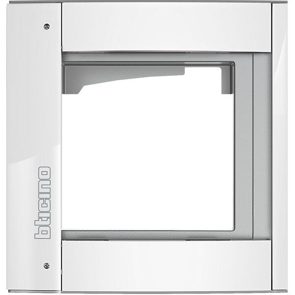 LEGRAND (BTicino) Abdeckrahmen Sfera New 350212 + Modultr&auml;ger 1M ALLWHITE