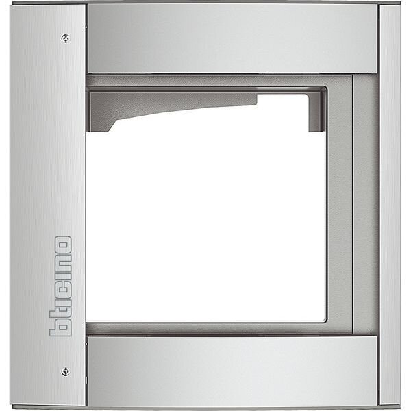 LEGRAND (BTicino) Abdeckrahmen Sfera New 350211 + Modultr&auml;ger 1M ALLMETAL