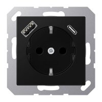 JUNG Steckdose SCHUKO A1520-15CASWM m.USB Typ AC