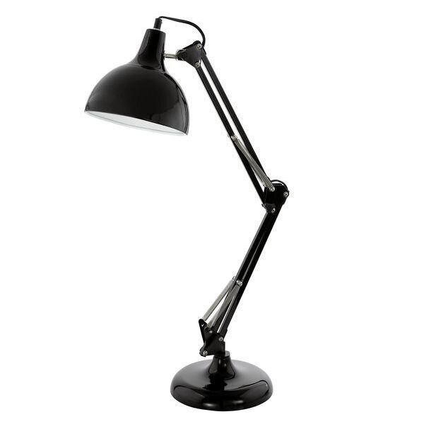 EGLO Tischleuchte LB24 TL 1 E27 schwarz BORGILLIO