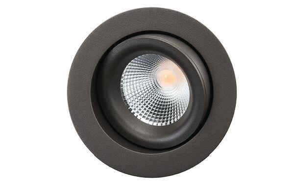 SG Leuchten LED-Deckeneinbaustrahler LB24 Junistar Lux graphit 7W schwenkbar 3000K