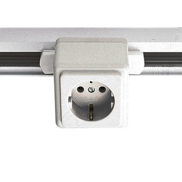 EUTRAC Steckdosenadapter 3-Phasen Aufbau 240V/6,3A weiss