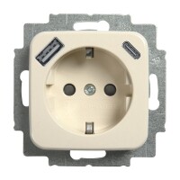 BUSCH-JAEGER USB-Steckdose SCHUKO 20 EUCB2USBAC-212 A+C