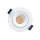 The Light Group LED-Deckeneinbaustrahler LB24 12W 3000K 1105lm WS R68 CRI90 IP44 36&deg;