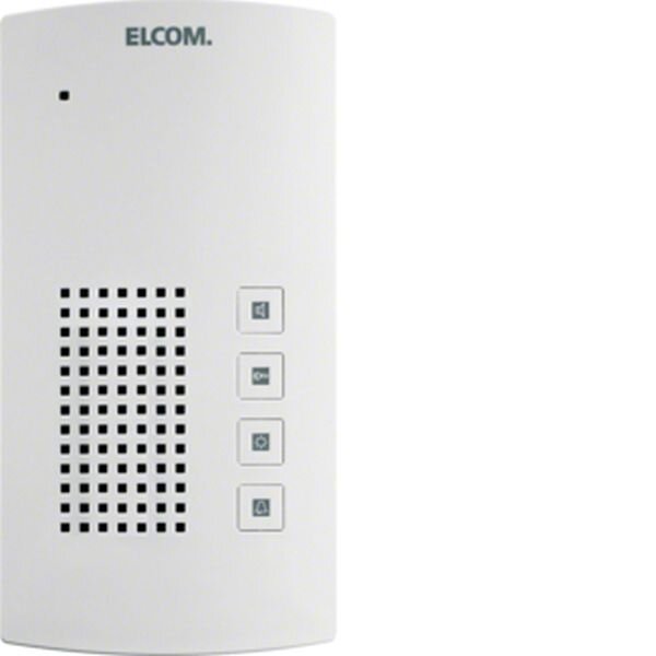 HAGER ELCOM Audio-Haustelefon BFT-200 i2-BUS 4Tasten Freisprech weiss