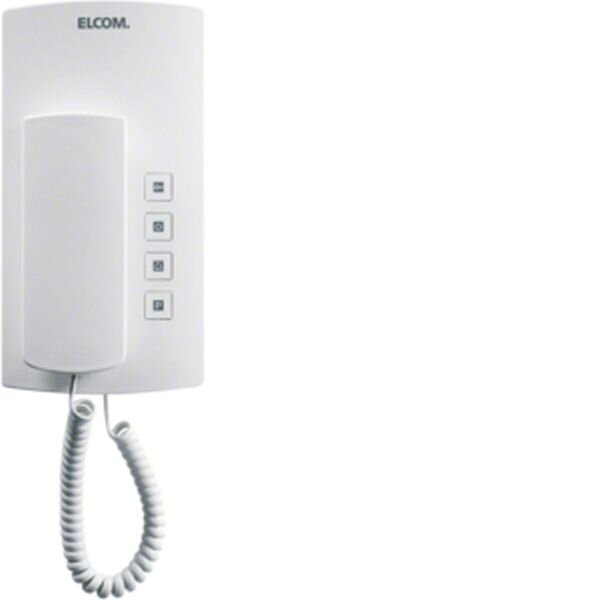 HAGER ELCOM Audio-Haustelefon BHT-200 i2-BUS weiss