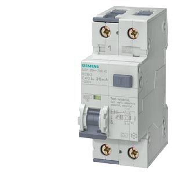 SIEMENS FI/LS-Schalter 5SU1354-7KK10 C10/0,03A 10kA 1polig+N