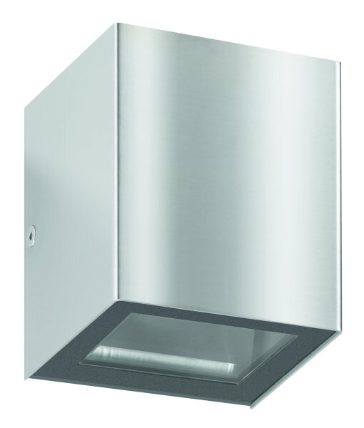 LCD Wandleuchte LB24 1x G9 33W Edelstahl 100x90x90mm