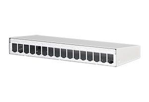 METZ CONNECT Aufputzgeh&auml;useModular E-DAT 16fach unbest&uuml;ckt reinweiss