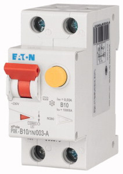 EATON FI/LS-Schalter PXK-B10/1N/003-A B10A 1polig+N 0,03A