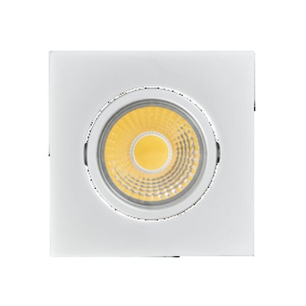 NOBILE LED-Deckeneinbaustrahler LB24 A 5068Q T Flat chrom-matt 8W 930 38&deg; dim
