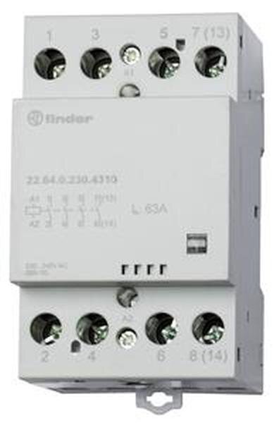 FINDER Installationssch&uuml;tz 22.64.0.230.4310 4S 63A Spule 230VAC/220
