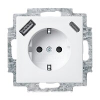 BUSCH-JAEGER USB-Steckdose SCHUKO 20 EUCB2USBAC-914 A+C