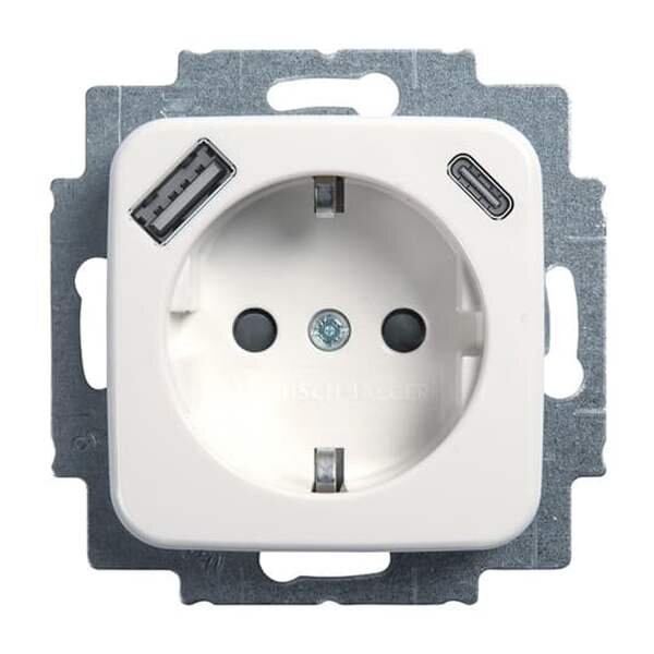 BUSCH-JAEGER USB-Steckdose SCHUKO 20 EUCB2USBAC-214 A+C
