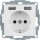 BERKER Steckdose SCHUKO 48031909 USB polarwei&szlig; matt