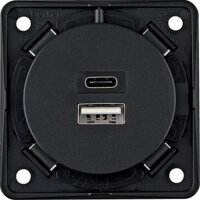 BERKER USB-Ladesteckdose 926202505 230V 2-fach anthrazit