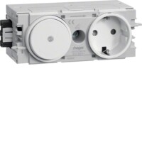 HAGER TEHALIT Steckdose GS11009016 + Schalter...