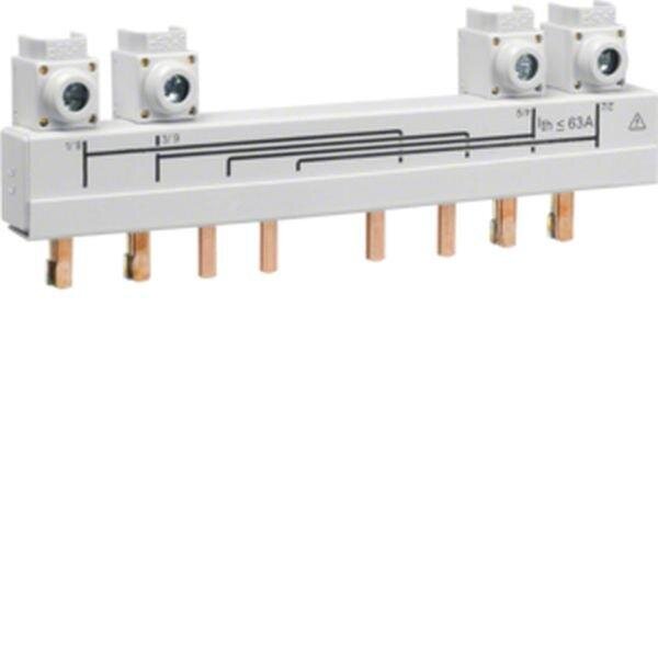 HAGER Verbindungsschiene HZC707 f&uuml;r Lastumschalter 4polig 20-40A