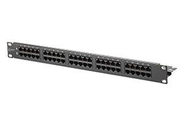 METZ CONNECT Telefonpatchpanel UAE 50X8(4) Cat.3 19 1HE schwarz
