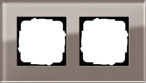 GIRA Rahmen 0212122 2fach Esprit Glas Umbra