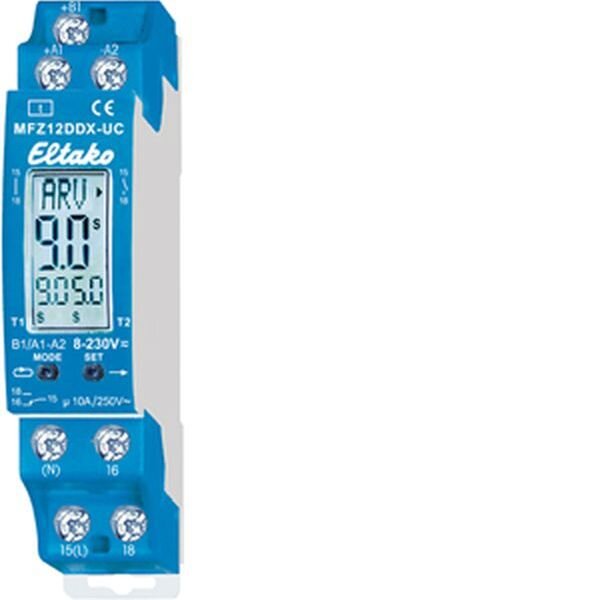 ELTAKO Multifunktionsrelais digital MFZ12DDX-UC DUPLEX mit LC-Display