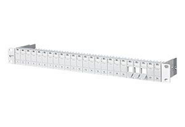 METZ CONNECT Modultr&auml;ger 19 K 1HE Alu 24 Port RAL7035 unbest&uuml;ckt