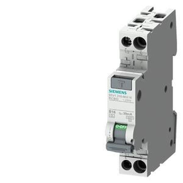 SIEMENS FI/LS-Schalter kompakt 6kA Typ A 30mA B16 1TE