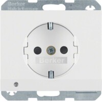 BERKER Steckdose SCHUKO 41097009 polarweiss glänzend