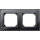 MERTEN Echtglasrahmen M-PLAN 489203 2fach Onyxschwarz