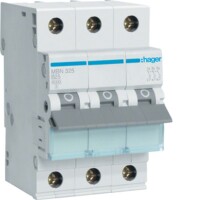 HAGER Leitungsschutzschalter MBN325 3polig B25A 6kA