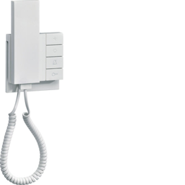 HAGER ELCOM Audio-Haustelefon AP 2Draht polarweiss gl&auml;nzend FON