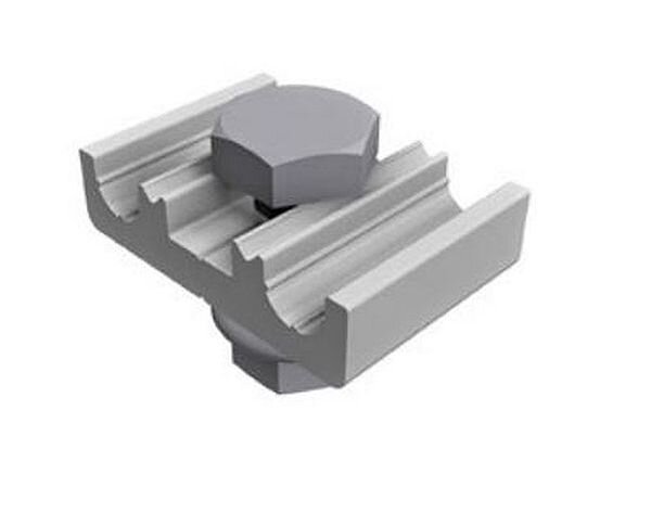Schletter Solar Blitzschutzklemme Alu vormont. f. Runddraht DM 8 mm