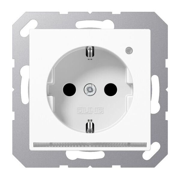 JUNG Steckdose SCHUKO A1520-OWWLNW mit LED-Licht mit erh. BS