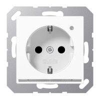 JUNG Steckdose SCHUKO A1520-OWWLNW mit LED-Licht mit erh. BS