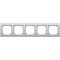 MERTEN Rahmen M-PLAN 486560 5fach aluminium