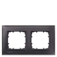 SIEMENS Rahmen 5TG1202-2 2fach Glas schwarz
