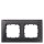 SIEMENS Rahmen 5TG1202-2 2fach Glas schwarz