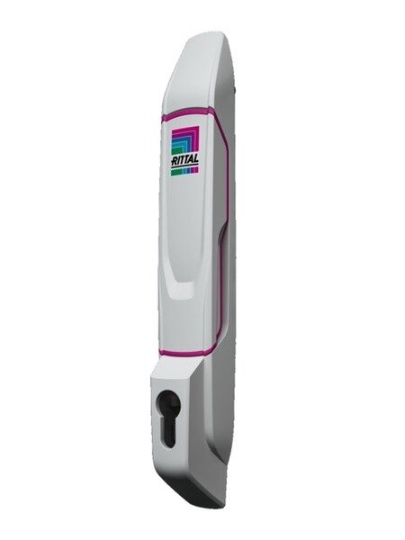 RITTAL Komfortgriff VX f&uuml;r Profilhalbzylinder RAL 7035