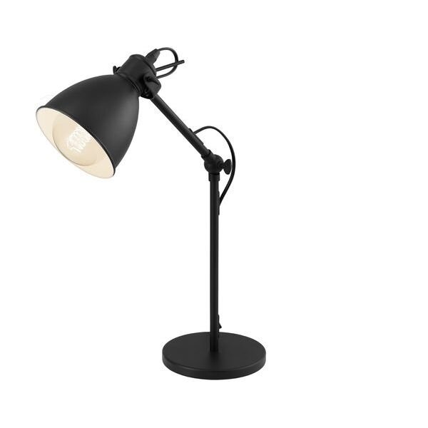 EGLO Tischleuchte LB24 stahl schwarz E27