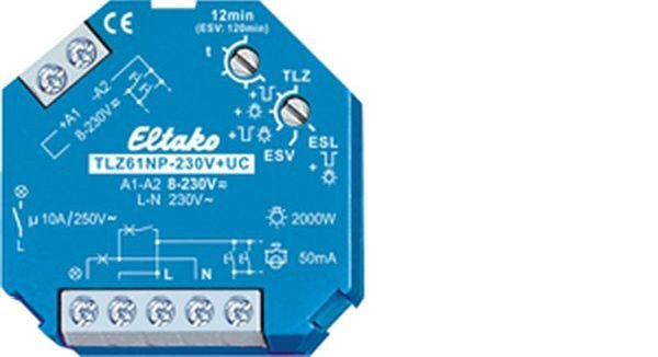 ELTAKO Treppenlicht-Zeitschalter TLZ61NP-230V+UC f. Einbaumontage