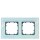 SIEMENS Rahmen 5TG1202 2fach Echtmaterial Glas